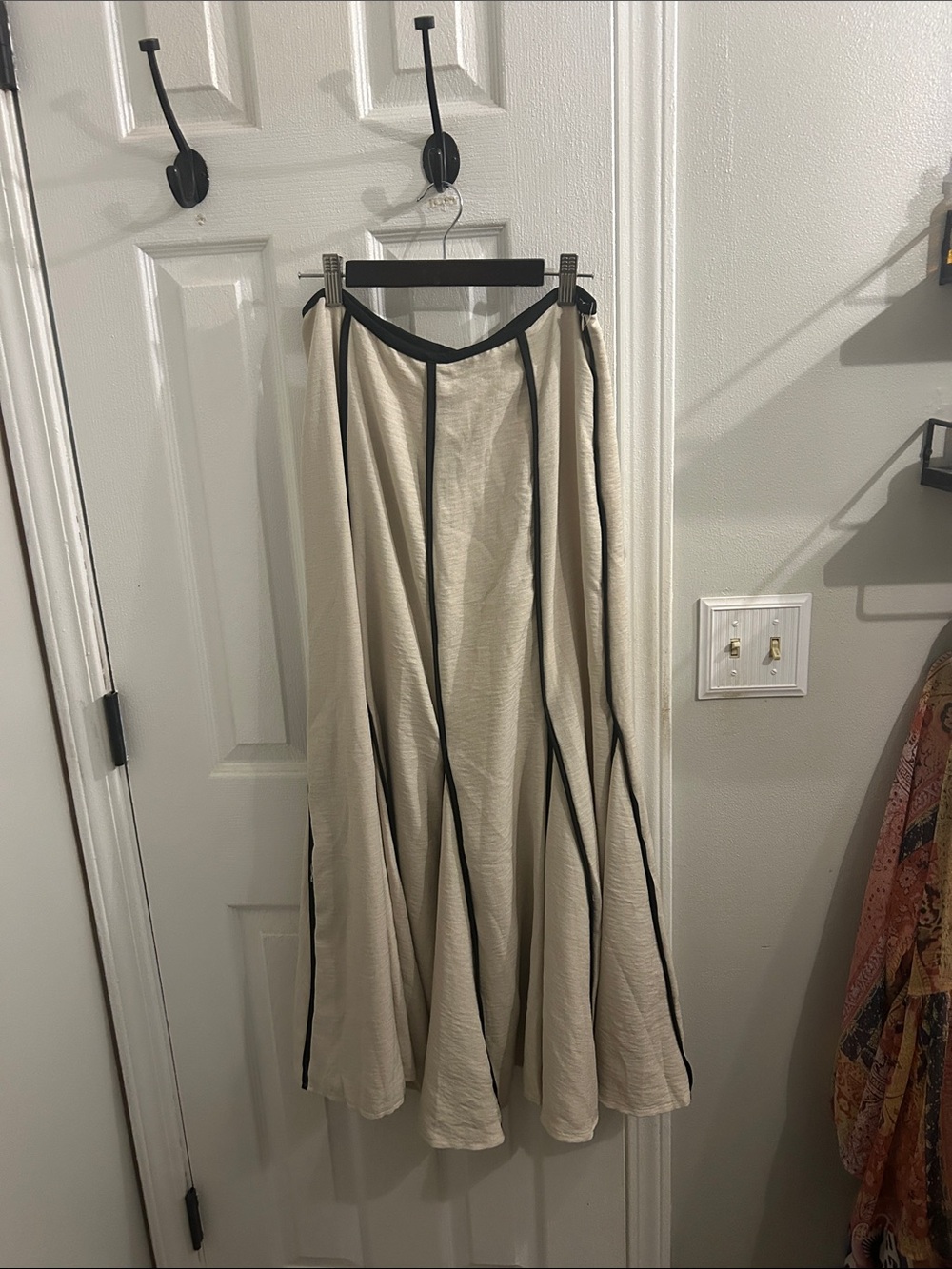 Black and Tan Maxi Skirt